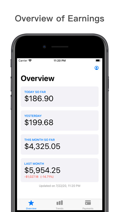 Emulate iPhone app Tiny Reports for AdMob using MyAndroid