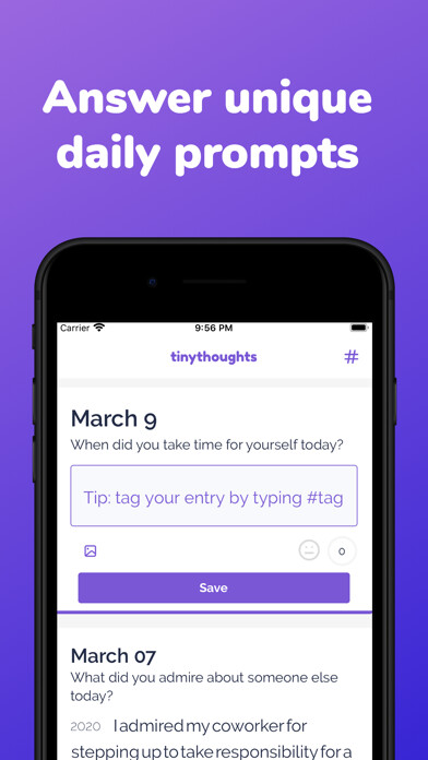 Emulate iPhone app tinythoughts using MyAndroid
