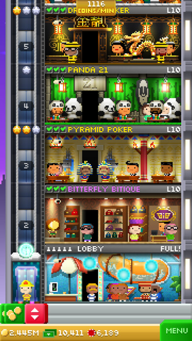 Emulate iPhone app Tiny Tower Vegas using MyAndroid