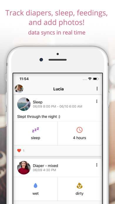 Emulate iPhone app Tinytracks: Smart Baby Tracker using MyAndroid