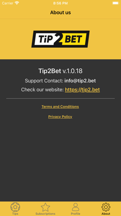 Emulate iPhone app TIP2BET using MyAndroid