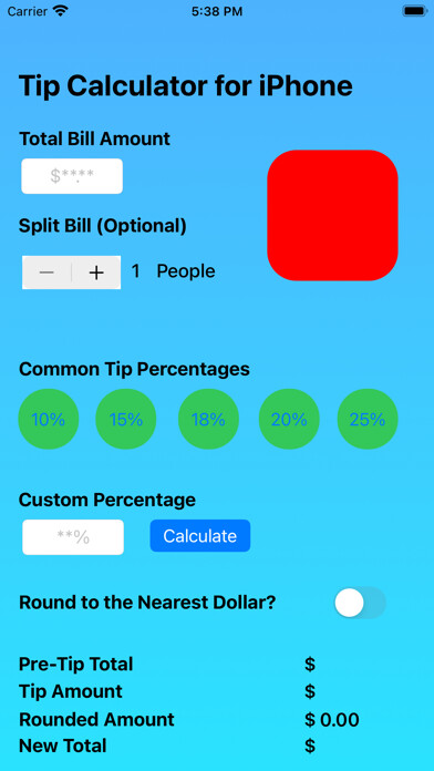 Emulate iPhone app Tip Calculator for iPhone using MyAndroid Emulate iPhone app Tip Calculator for iPhone using MyAndroid