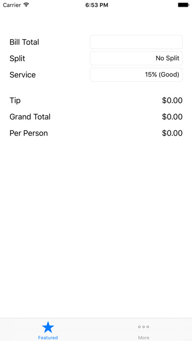 Emulate iPhone app Tip Calculator - Simple Way To Calculate Tips using MyAndroid Emulate iPhone app Tip Calculator - Simple Way To Calculate Tips using MyAndroid