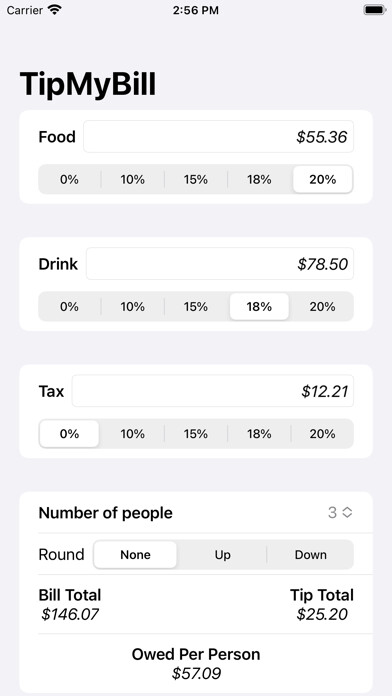 Emulate iPhone app TipMyBill using MyAndroid Emulate iPhone app TipMyBill using MyAndroid