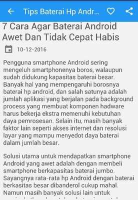 Emulate Android APK Tips Baterai HandPhone Android Awet