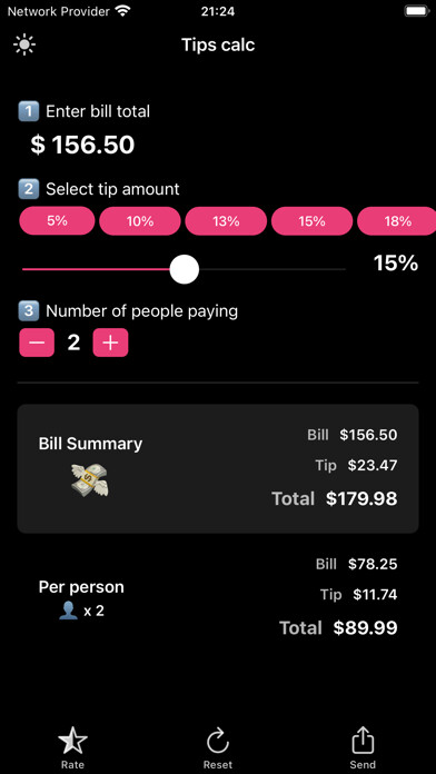 Emulate iPhone app Tips Calculator New using MyAndroid Emulate iPhone app Tips Calculator New using MyAndroid