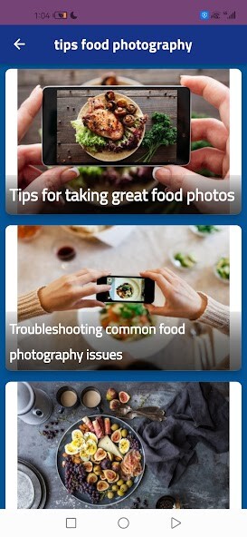 Run android online APK tips food photography from MyAndroid or emulate tips food photography using MyAndroid