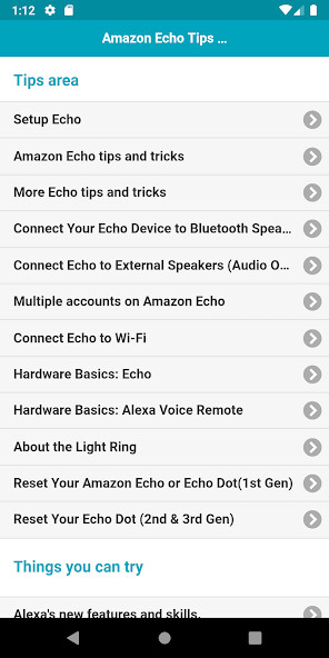 Run android online APK Tips for Amazon Echo from MyAndroid or emulate Tips for Amazon Echo using MyAndroid