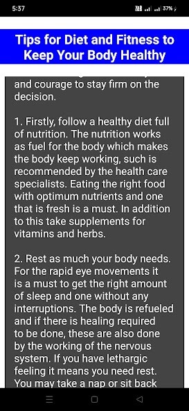 Run android online APK Tips for Fitness from MyAndroid or emulate Tips for Fitness using MyAndroid