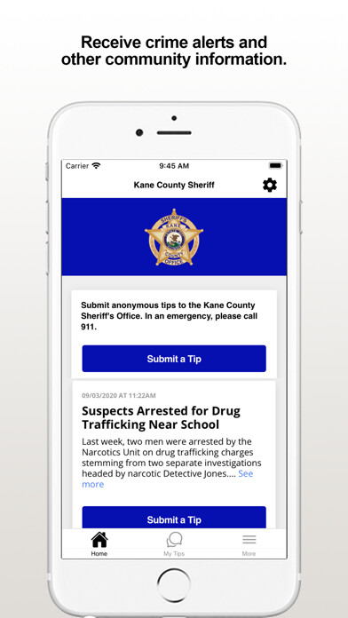 Run android online APK Tips - Kane Co Sheriff IL from MyAndroid or emulate Tips - Kane Co Sheriff IL using MyAndroid