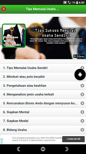 Run android online APK Tips Memulai Usaha Sendiri from MyAndroid or emulate Tips Memulai Usaha Sendiri using MyAndroid