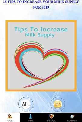 Emulate Android APK TIPS TO INCREASE MILK SUPPLY 2019