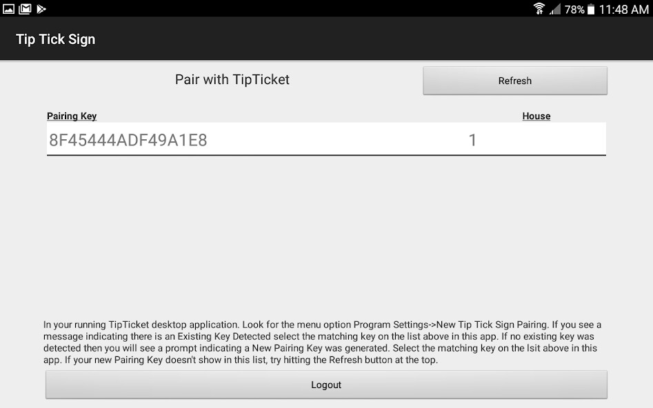 Run android online APK Tip Ticket Sign from MyAndroid or emulate Tip Ticket Sign using MyAndroid