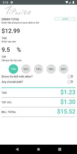 Run android online APK Tipwise - A Tip Calculator from MyAndroid or emulate Tipwise - A Tip Calculator using MyAndroid