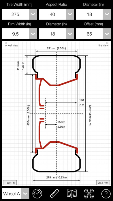 Emulate iPhone app TireLab using MyAndroid