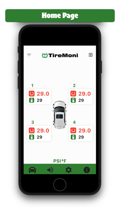 Emulate iPhone app TireMoni BLE-tpms using MyAndroid