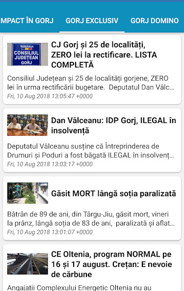 Run android online APK Știri din Gorj from MyAndroid or emulate Știri din Gorj using MyAndroid