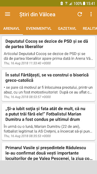 Run android online APK Știri din Vâlcea from MyAndroid or emulate Știri din Vâlcea using MyAndroid