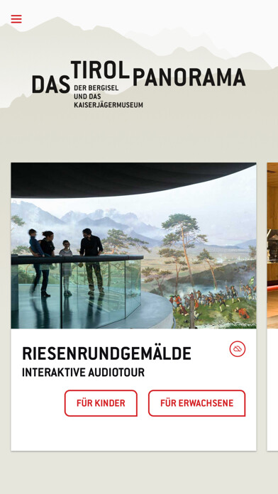 Emulate iPhone app Tirol Panorama using MyAndroid