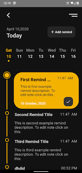 Run android online APK Tirotto Reminder from MyAndroid or emulate Tirotto Reminder using MyAndroid