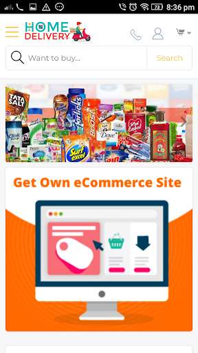 Run android online APK Tirupattur Home Delivery from MyAndroid or emulate Tirupattur Home Delivery using MyAndroid