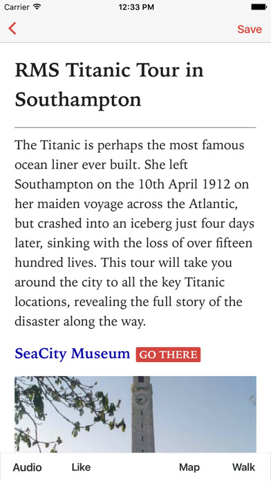 Emulate iPhone app Titanic Tour, Southampton, L using MyAndroid Emulate iPhone app Titanic Tour, Southampton, L using MyAndroid