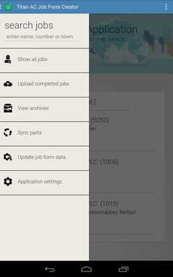 Emulate Android APK Titan Job Tracker
