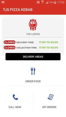 Emulate Android APK TJS PIZZA KEBAB