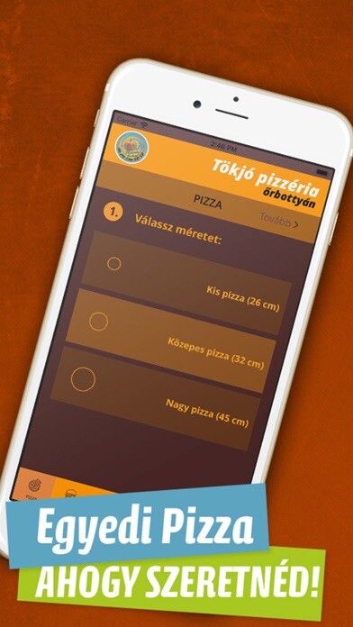 Emulate iPhone app Tökjó Pizzéria Őrbottyán using MyAndroid Emulate iPhone app Tökjó Pizzéria Őrbottyán using MyAndroid