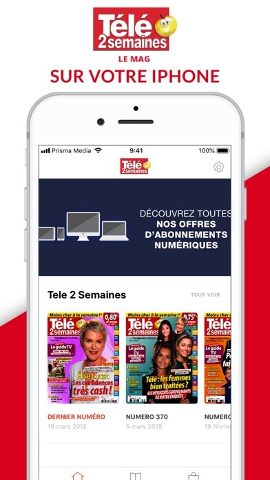 Emulate iPhone app Télé 2 Semaines le magazine using MyAndroid
