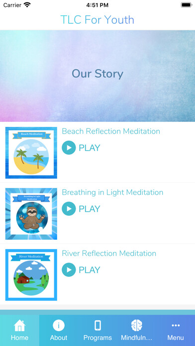 Emulate iPhone app TLC For Youth using MyAndroid