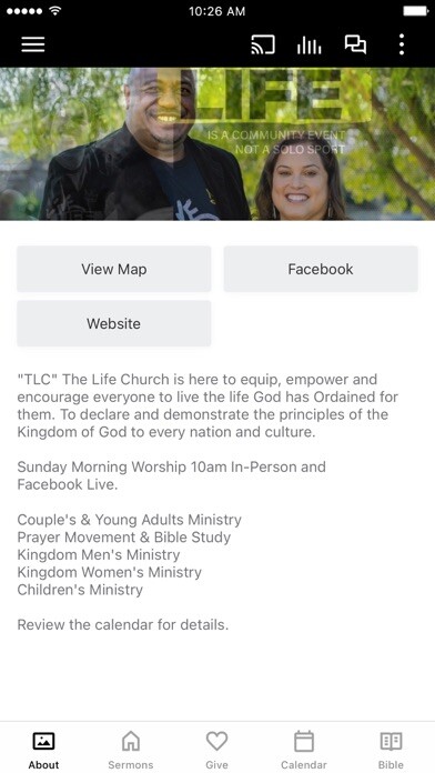 Emulate iPhone app TLC - The Life Church using MyAndroid Emulate iPhone app TLC - The Life Church using MyAndroid