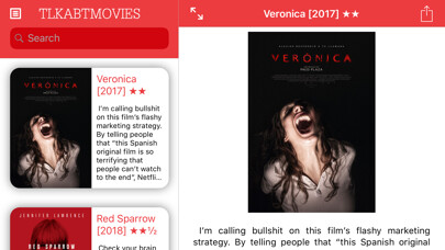 Emulate iPhone app tlkabtmovies using MyAndroid