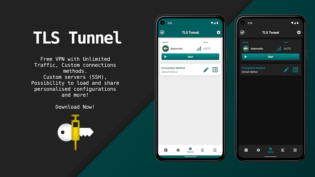 Run android online APK TLS Tunnel - Unlimited VPN from MyAndroid or emulate TLS Tunnel - Unlimited VPN using MyAndroid