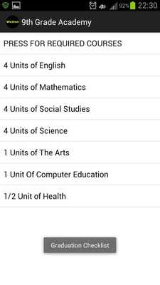 Emulate Android APK T.L. Weston 9th Grade Academy