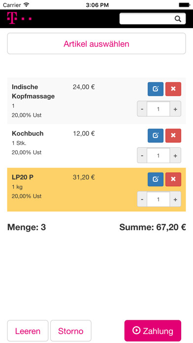 Emulate iPhone app T-Mobile Registrierkasse using MyAndroid