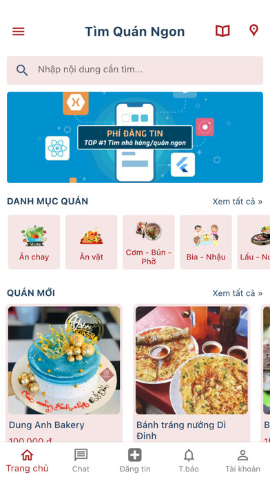 Emulate iPhone app Tìm Quán Ngon - Bổ - Rẻ using MyAndroid Emulate iPhone app Tìm Quán Ngon - Bổ - Rẻ using MyAndroid