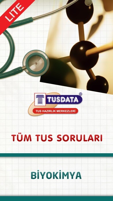 Emulate iPhone app Tüm TUS Soruları - Biyokimya Lite using MyAndroid