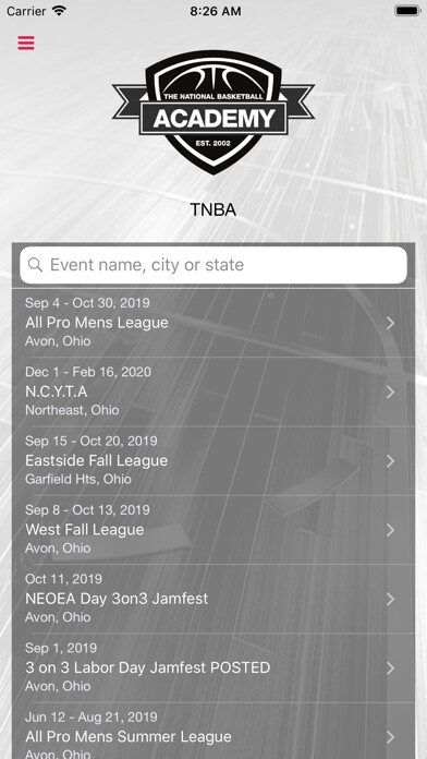 Emulate iPhone app TNBA Ohio using MyAndroid Emulate iPhone app TNBA Ohio using MyAndroid