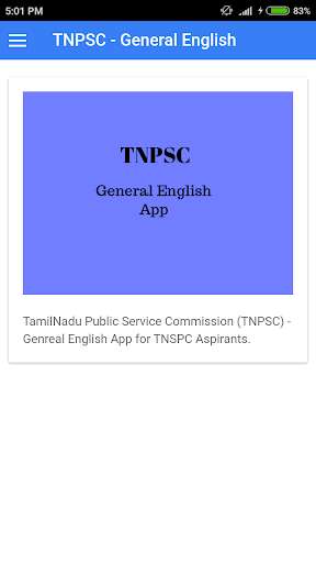 Run android online APK TNPSC General English App from MyAndroid or emulate TNPSC General English App using MyAndroid Run android online APK TNPSC General English App from MyAndroid or emulate TNPSC General English App using MyAndroid
