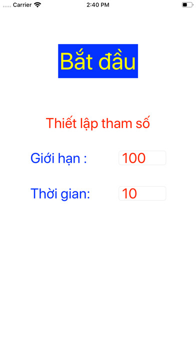 Emulate iPhone app Toan cap I using MyAndroid
