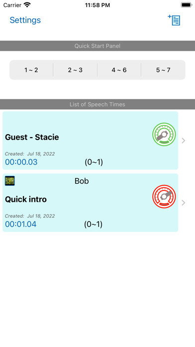 Emulate iPhone app Toastmaster Timer using MyAndroid Emulate iPhone app Toastmaster Timer using MyAndroid