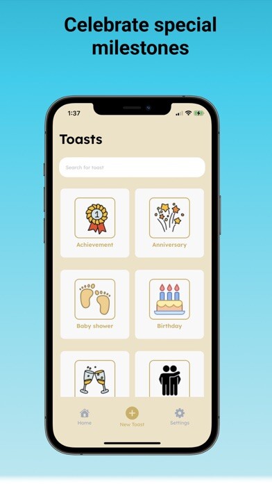 Emulate iPhone app Toast Moments: Group Connect using MyAndroid