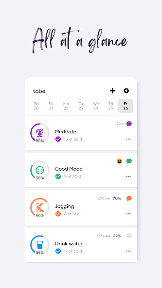 Run android online APK Tobe - Habit Tracker from MyAndroid or emulate Tobe - Habit Tracker using MyAndroid
