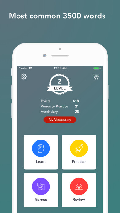 Emulate iPhone app Tobo: Learn Russian Vocabulary using MyAndroid