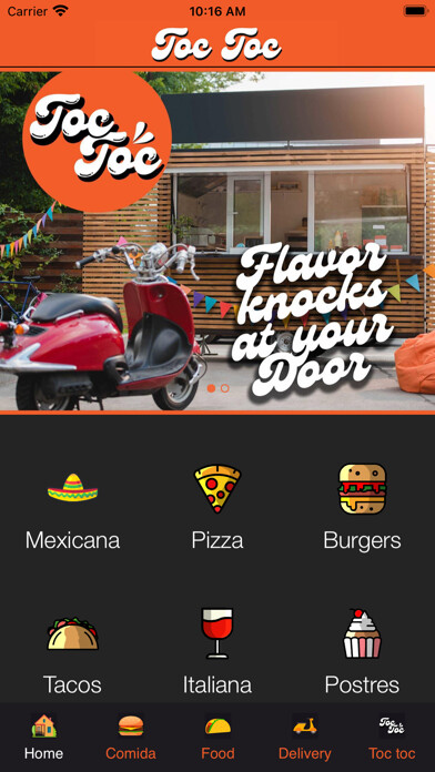 Emulate iPhone app Toc Toc Food using MyAndroid Emulate iPhone app Toc Toc Food using MyAndroid