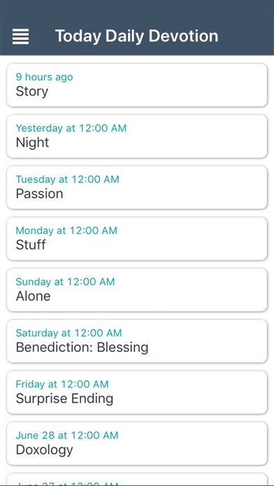 Emulate iPhone app Today Daily Devotion using MyAndroid