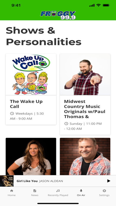 Emulate iPhone app Today’s Froggy 99.9 - KVOX-FM using MyAndroid Emulate iPhone app Today’s Froggy 99.9 - KVOX-FM using MyAndroid