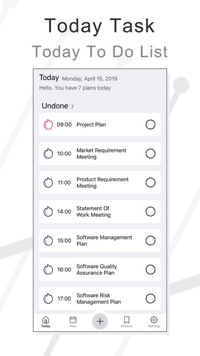 Emulate iPhone app Today Task - Daily Planner using MyAndroid