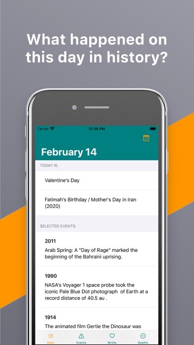 Emulate iPhone app Today! - This day in history using MyAndroid Emulate iPhone app Today! - This day in history using MyAndroid